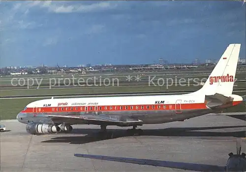 Flugzeuge Zivil KLM Garuda Indonesian Airways DC 8  Kat. Airplanes Avions