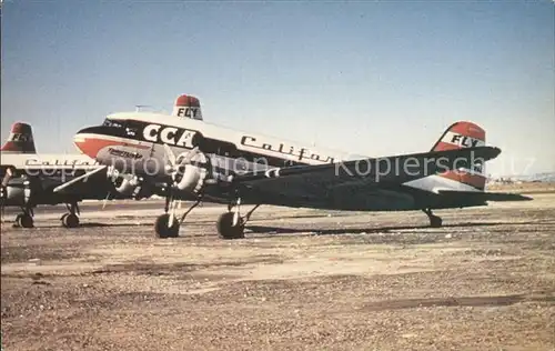 Flugzeuge Zivil California C.C.A. DC 3 Kat. Airplanes Avions
