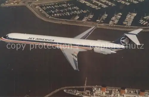 Flugzeuge Zivil Jet America MD 80  Kat. Airplanes Avions