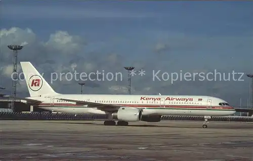 Flugzeuge Zivil Kenya Airways Boeing 757 23A 5Y BGI MSN 24566 255 Kat. Airplanes Avions