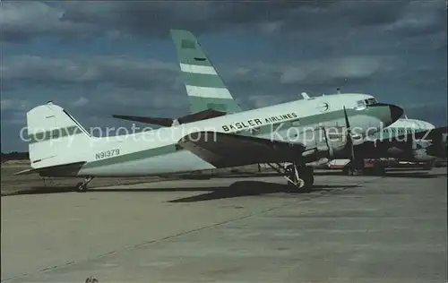 Flugzeuge Zivil Basler Airlines DC 3 N91379 Kat. Airplanes Avions