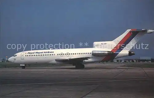 Flugzeuge Zivil Royal Nepal Airlines Boeing 727 1F8 9N ABD  Kat. Airplanes Avions