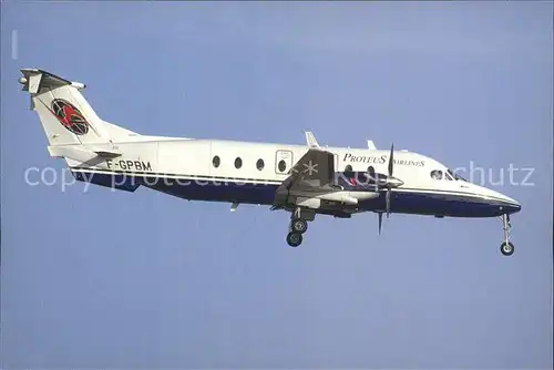 Flugzeuge Zivil Proteus Airlines Beech 1900D F GPBM C N UE 305 Kat. Airplanes Avions