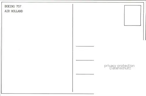 Flugzeuge Zivil Air Holland Boeing 757 PH AHF Kat. Airplanes Avions