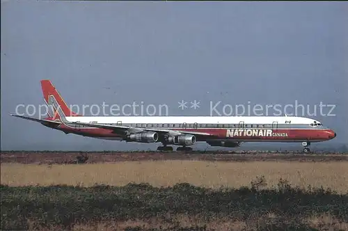 Flugzeuge Zivil Nationair Canada Douglas DC 8  Kat. Airplanes Avions