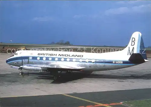 Flugzeuge Zivil British Midland Viscount G AODG  Kat. Airplanes Avions