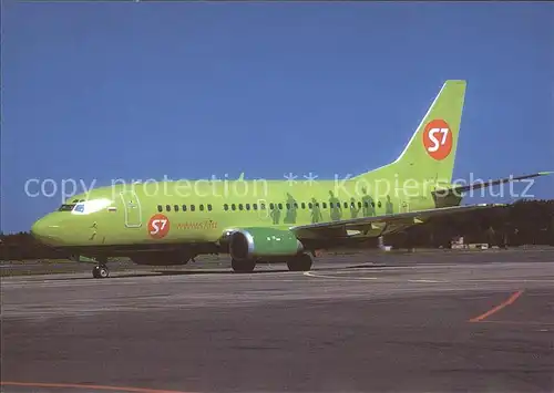 Flugzeuge Zivil S7 Airlines B 737 522 VP BSW c n 26695 Kat. Airplanes Avions