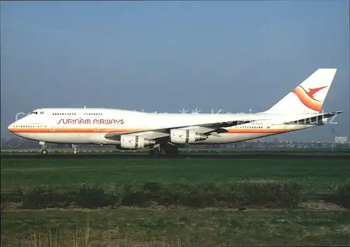 Flugzeuge Zivil Surinam Airways Boeing 747 306M PZ TCM Cn 23508 Kat. Airplanes Avions