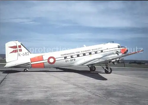 Flugzeuge Zivil Foreningen for Flyvende Museumsfly Douglas DC 3C C 47A DL OY BPB cn 20019 Kat. Airplanes Avions