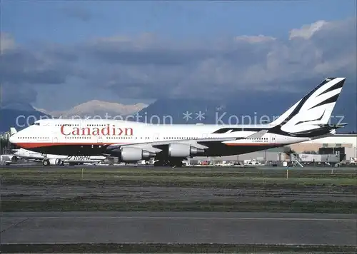 Flugzeuge Zivil Canadian Airlines Boeing 747 400 C GMWW Kat. Airplanes Avions