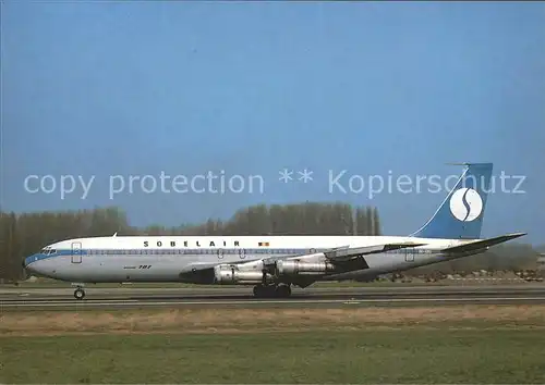 Flugzeuge Zivil Sobelair Boeing 707 373C Kat. Airplanes Avions
