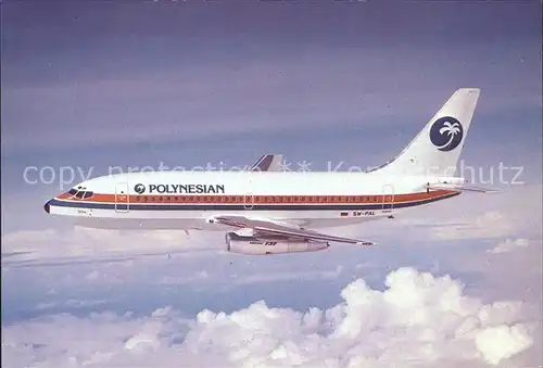 Flugzeuge Zivil Polynesian Airlines Boeing 737 5W PAL c n 22575 Kat. Airplanes Avions