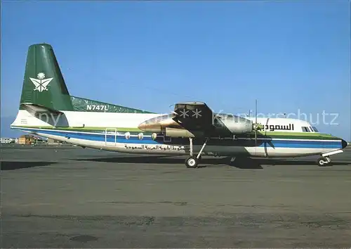 Flugzeuge Zivil Saudia Fairchild Ind. F 27J B747L  Kat. Airplanes Avions