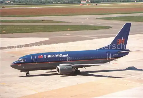 Flugzeuge Zivil British Midland G BVZE Boeing 737 59D  Kat. Airplanes Avions