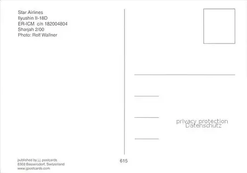 Flugzeuge Zivil Star Airlines Ilyushin IL 18D ER ICM c n  Kat. Airplanes Avions