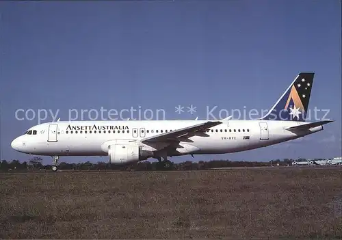 Flugzeuge Zivil Ansett Australia Airbus A320 211 VH HYE c n 026 Kat. Airplanes Avions