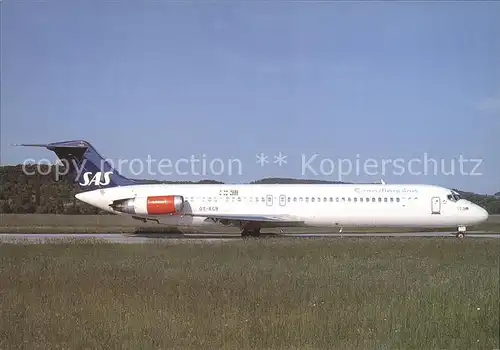 Flugzeuge Zivil SAS Scandinavian Airlines McDonnell Douglas DC 9 41 OY KGR  Kat. Airplanes Avions