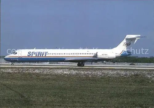 Flugzeuge Zivil Spirit Airlines McDonnell Douglas MD 87 N750RA c n 49777 1634 Kat. Airplanes Avions