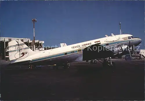 Flugzeuge Zivil Yemen Airways Douglas DC 3 4W ABY  Kat. Airplanes Avions
