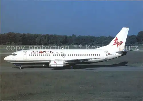 Flugzeuge Zivil Heliopolis Airlines B 737 3Q8 SU ZCD c n 26286 Kat. Airplanes Avions