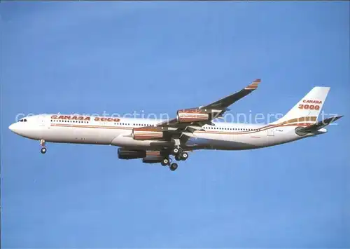 Flugzeuge Zivil Canada 3000 Airlines A340 313X F WWJF c n 395 Kat. Airplanes Avions