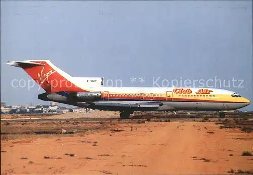 Flugzeuge Zivil Club Air Boeing 727 46 EI BUP  Kat. Airplanes Avions