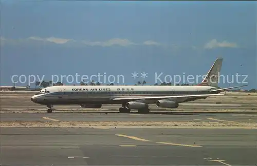 Flugzeuge Zivil Korean Air Lines McDonnell Douglas DC 8 63CF N8636 Kat. Airplanes Avions