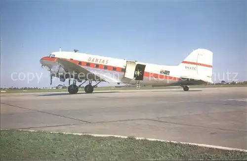 Flugzeuge Zivil Qantas Douglas DC 3 VH EDC  Kat. Airplanes Avions