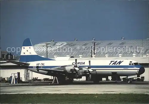 Flugzeuge Zivil Tan Honduras Carga Lockheed 188 Electra HR TNL Kat. Airplanes Avions