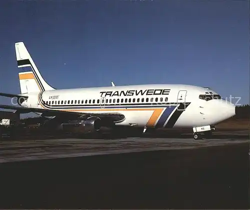 Flugzeuge Zivil Transwede Boeing 737 205 Kat. Airplanes Avions