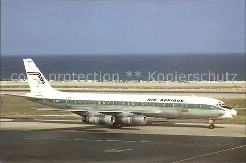 Flugzeuge Zivil Air Afrique DC 8 53 TU TCA c n 45670 Kat. Airplanes Avions