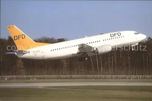 Flugzeuge Zivil DFD Deutsche Ferienflugdienste Boeing 737 35B D AGED c n 24269 Kat. Airplanes Avions