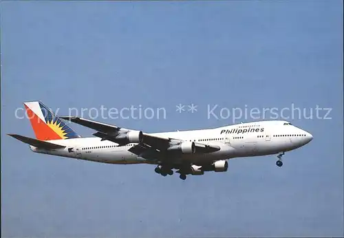 Flugzeuge Zivil Philippines Boeing 747 EI BZA Kat. Airplanes Avions