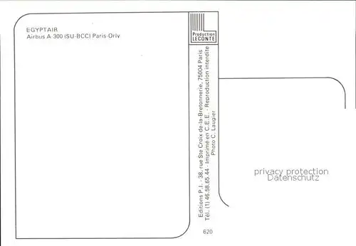 Flugzeuge Zivil Egyptair Airbus A 300 SU BCC  Kat. Airplanes Avions