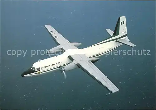 Flugzeuge Zivil Nigeria Airways Fokker F27 Mk200 5N AAW Kat. Airplanes Avions