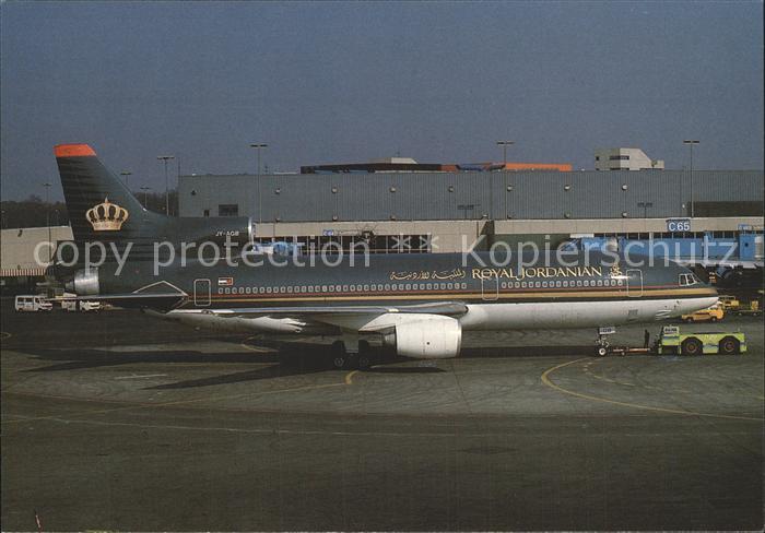 Flugzeuge Zivil Royal Jordanian Jy Agb Lockheed L 1011 500 C N 1219 Kat Airplanes Avions Nr Kg Oldthing Ansichtskarten Verkehr Flugzeuge