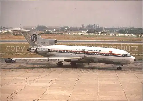 Flugzeuge Zivil Burma Airways Boeing 727 193 XY ADR Kat. Airplanes Avions