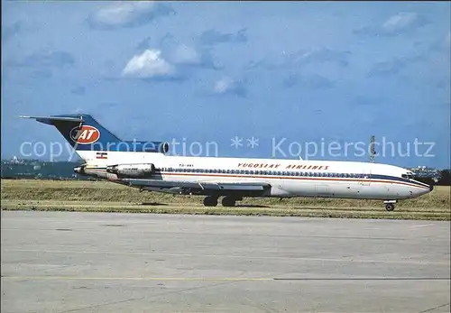 Flugzeuge Zivil Yugoslav Airlines Boeing 727 200 YU AKI Kat. Airplanes Avions