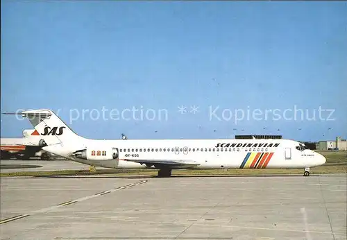 Flugzeuge Zivil SAS Scandinavian Airlines DC 9 41 OY KGG  Kat. Airplanes Avions