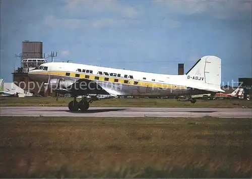 Flugzeuge Zivil Air Anglia Douglas C 47A G AGJV  Kat. Airplanes Avions