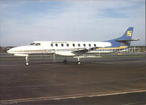 Flugzeuge Zivil Skyways of Scandinavia Swearingen Metroliner  Kat. Airplanes Avions