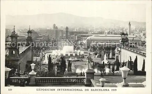 Exposicion Internacional Barcelona 1929 Vista panoramica desde el Palacio Nacional Kat. Expositions