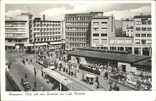 Strassenbahn Hannover Zentrum Cafe Kroepcke Kat. Strassenbahn