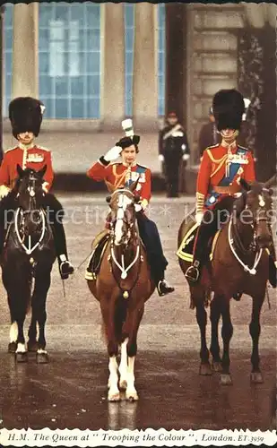 Adel England Queen Elizabeth Trooping the Colour London  Kat. Koenigshaeuser