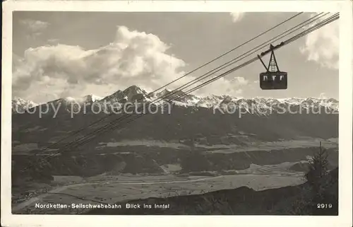 Seilbahn Nordketten Seilbahn Inntal  Kat. Bahnen