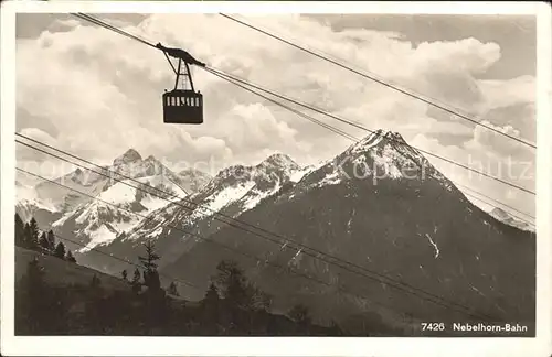 Seilbahn Nebelhorn Oberstdorf  Kat. Bahnen