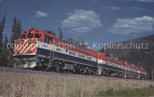 Eisenbahn British Columbia Railway  Kat. Eisenbahn