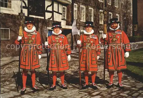 Leibgarde Wache Yeoman Warders Tower of London Kat. Polizei