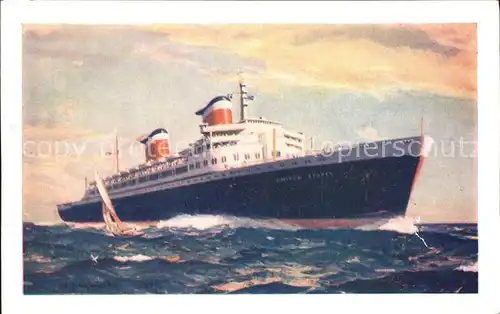 Dampfer Oceanliner S.S. United States Kat. Schiffe