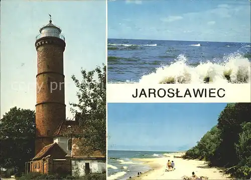 Leuchtturm Lighthouse Jaroslawiec Latarnia morska Nad morzem Kat. Gebaeude